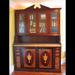 Sideboard with Faux Painted Bookshelves