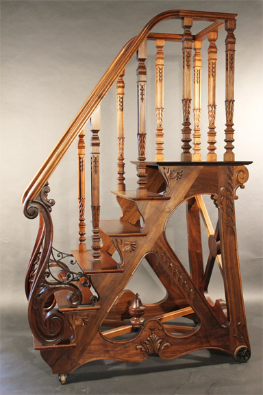 [Mahogany Library Ladder]